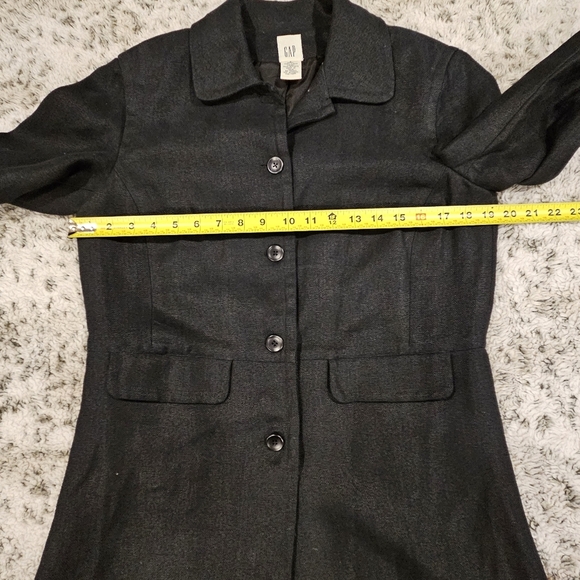 Gap SZ 6 100% Linen Black Career Sheath Dress With Matching Jacket Blazer - Picture 5 of 15